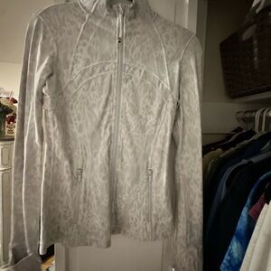 Lululemon White Leopard Print Jacket
